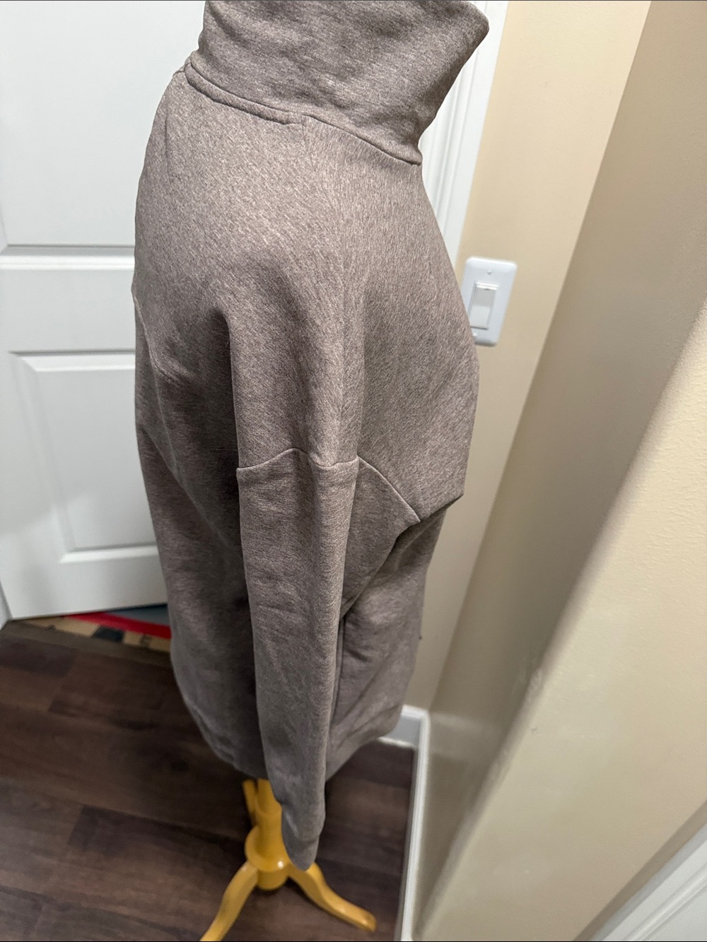 Varley Relaxed-Fit Cowl Neck Sweater in Taupe - Picture 5 of 8